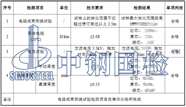 成束燃烧试验检测项目效果